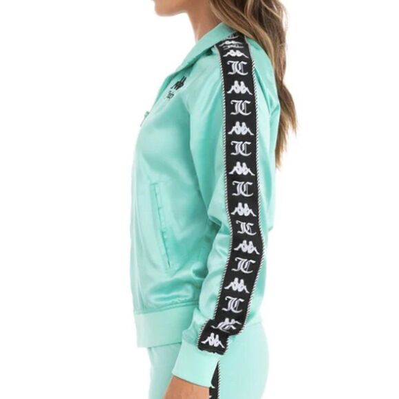 Kappa X Juicy Couture Egira Green Black Athleisure Track Jacket XS NWT - Picture 2 of 9